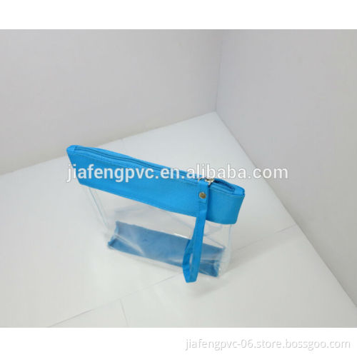 TPU Cosmetic Bag with Polyester Trimming